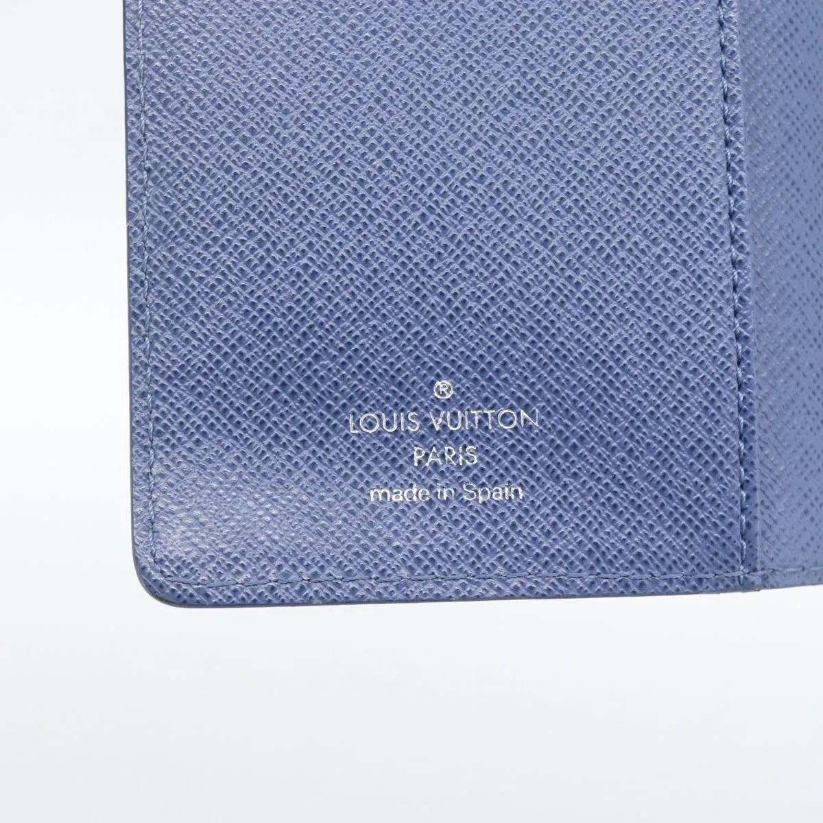 Louis Vuitton Agenda Cover Epi, Blue, Leather, Clutch
