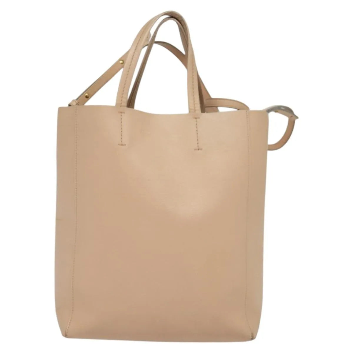 Celine Vertical Cabas Tote Leather, Pink, Leather, Tote Bag