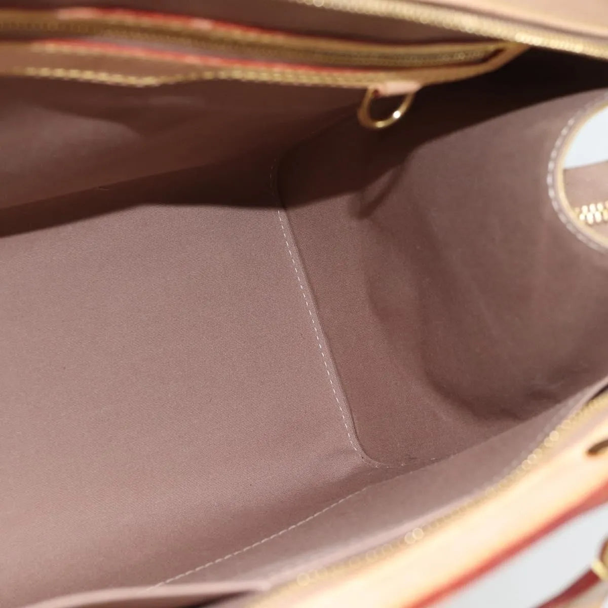 Louis Vuitton Brea Monogram Vernis, Beige, Patent Leather, Handbag
