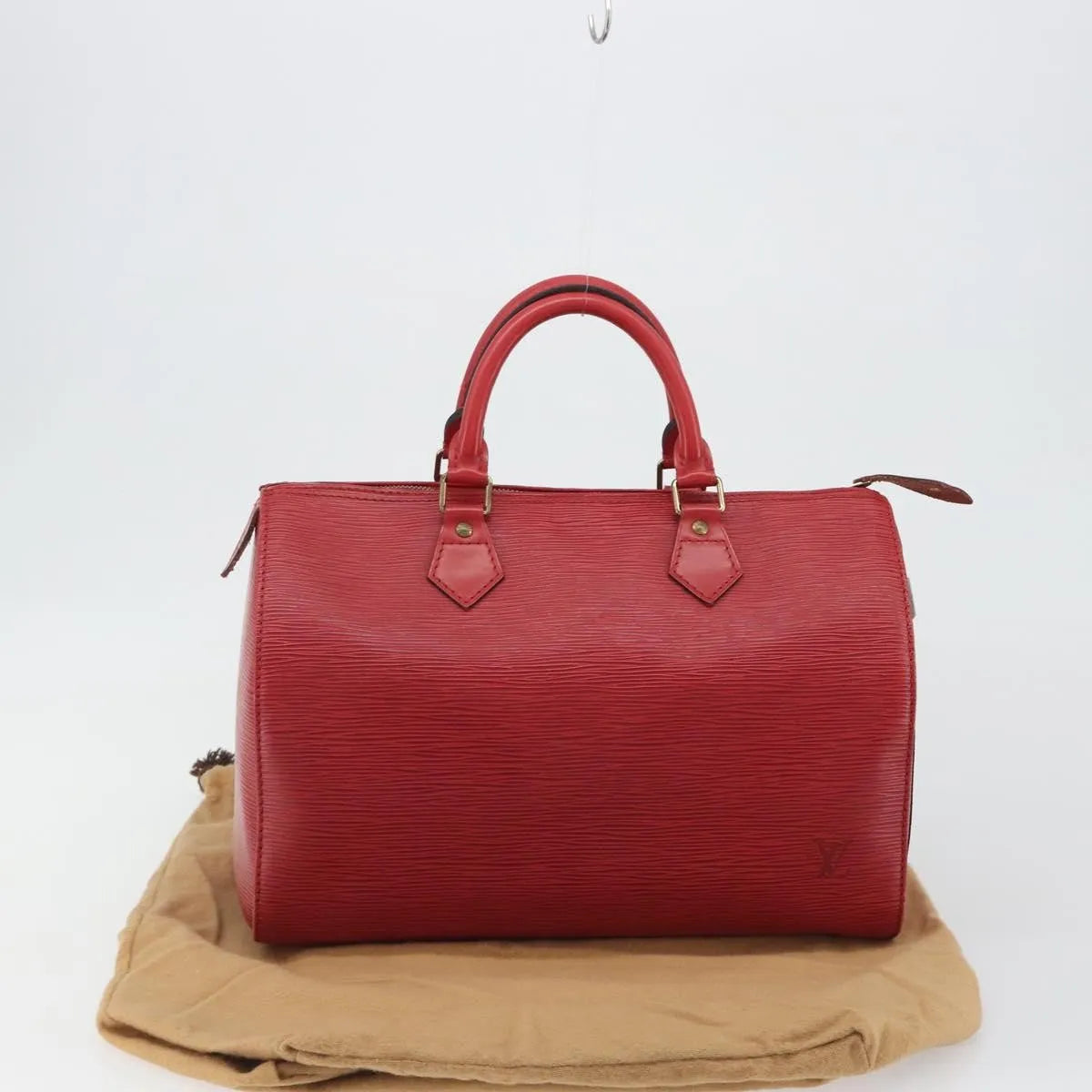 Louis Vuitton Speedy Epi Leather, Red, Leather, Handbag