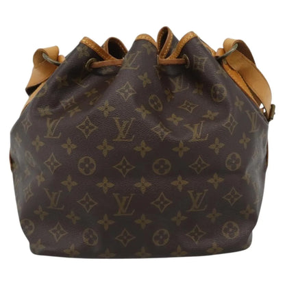 Louis Vuitton Petit Noe Monogram Canvas, Brown, Canvas, Shoulder Bag