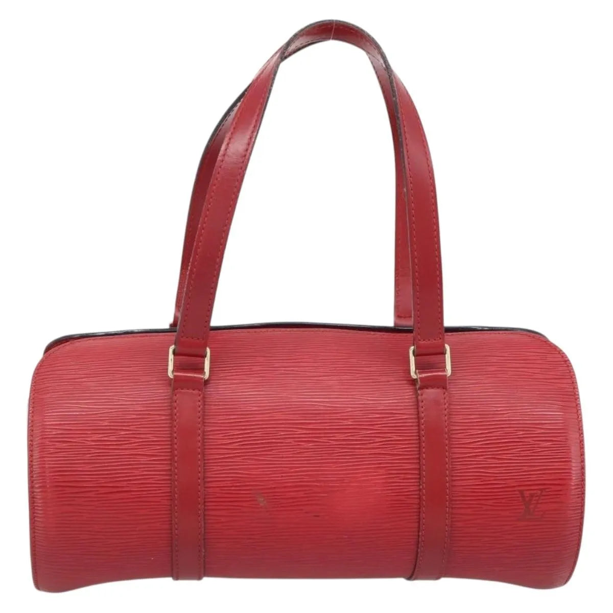 Louis Vuitton Soufflot Epi Leather, Red, Leather, Handbag