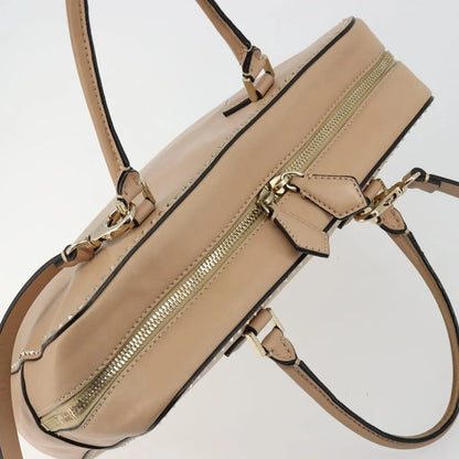 Valentino Garavani Convertible Zip Satchel Leather with Micro Rockstuds, Beige, Leather, Handbag