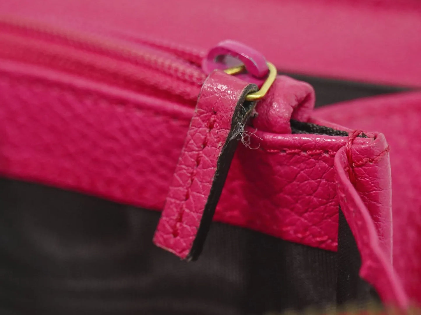 Gucci Vintage Logo Zip Around Leather, Pink, Leather, Wallet