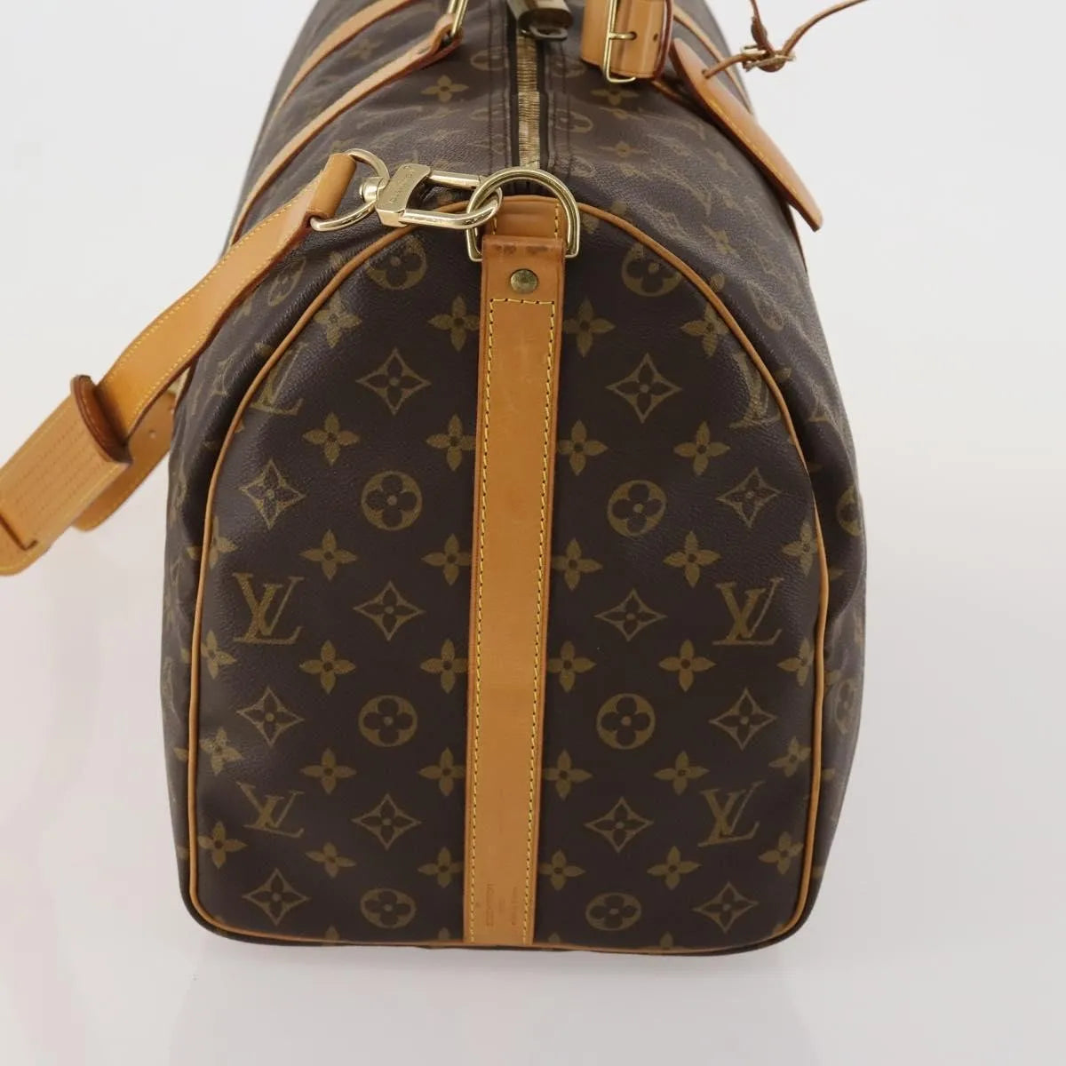 Louis Vuitton Keepall Bandouliere Monogram Canvas, Brown, Canvas, Travel Bag