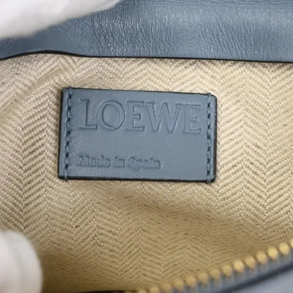 Loewe T Messenger Leather, Blue, Leather, Shoulder Bag