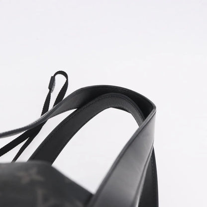 Louis Vuitton Cabas Light Drawstring Monogram Eclipse Canvas, Black, Canvas, Tote Bag