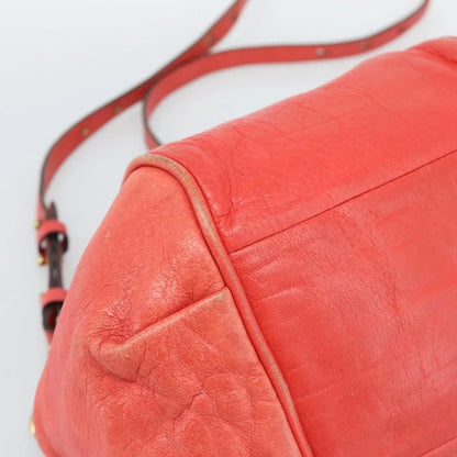 Chloe Ethel Leather, Red, Leather, Handbag