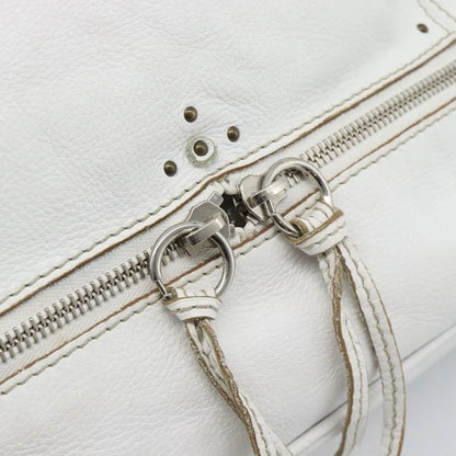 Chloe Paddington Lock Tote Leather, White_gold, Leather, Tote Bag