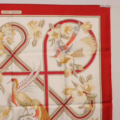 Hermes Carré 90 Silk multicolor, Red, Silk, Scarf