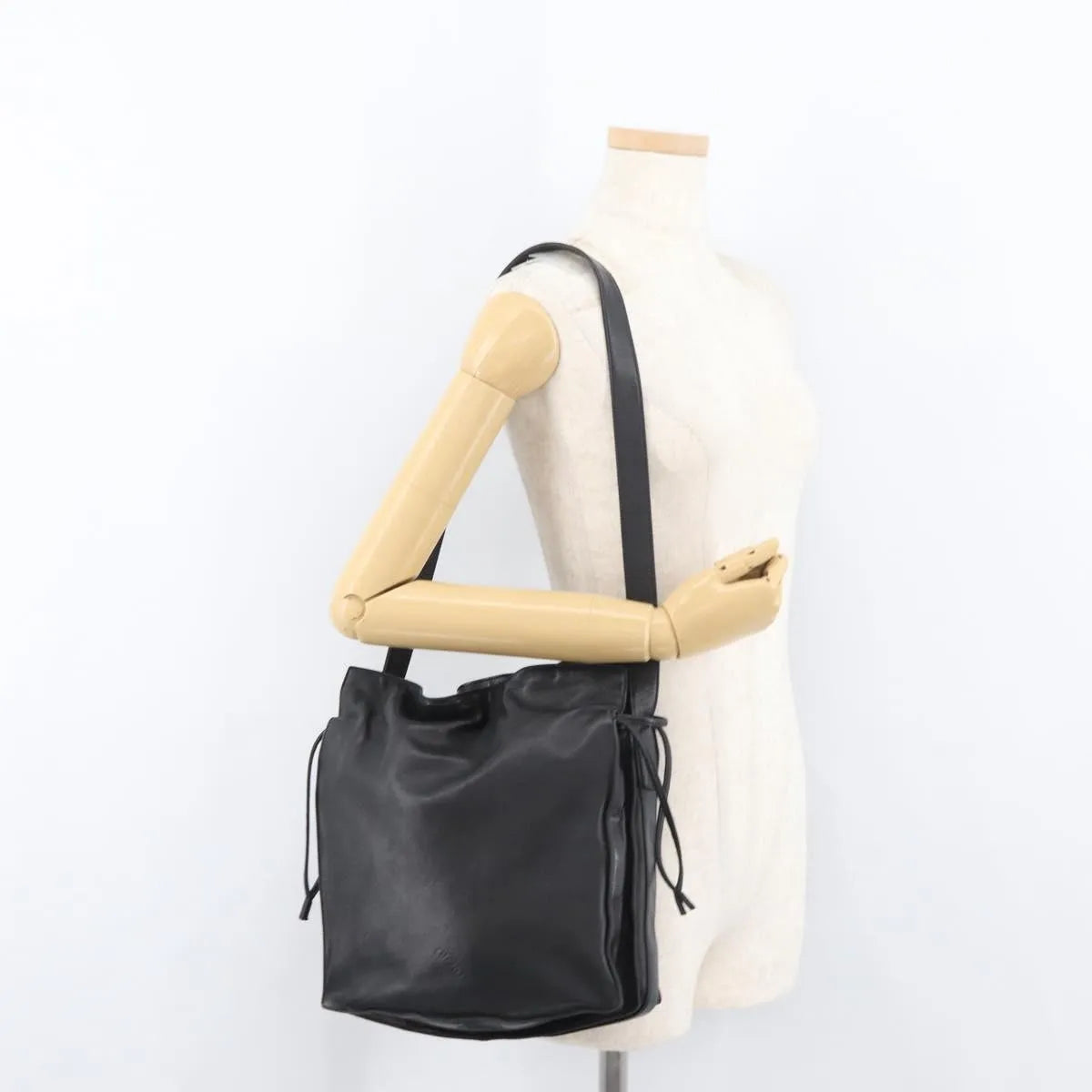 Loewe Flamenco Leather, Black, Leather, Shoulder Bag