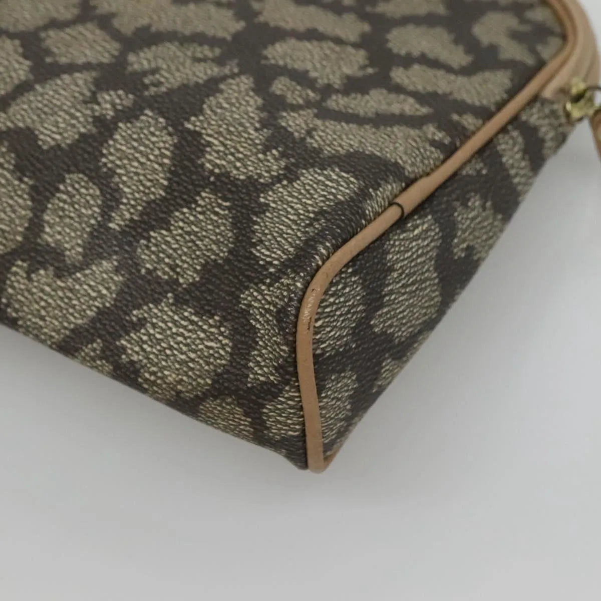 Saint Laurent Vintage Clutch PVC, Gray, Canvas, Clutch