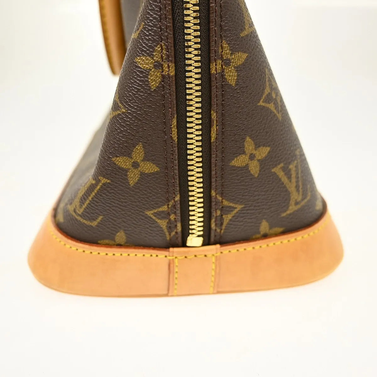 Louis Vuitton Alma Monogram, Brown, Canvas, Handbag