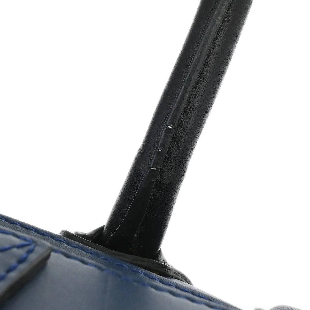 Celine Luggage Smooth Leather, Blue, Leather, Handbag