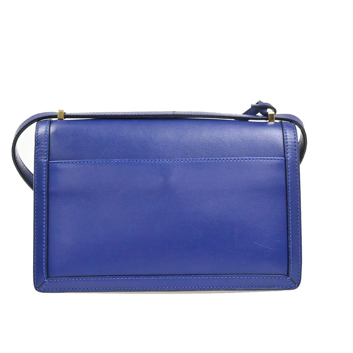 Loewe Barcelona Leather, Blue, Leather, Shoulder Bag