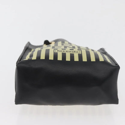 Fendi Fazzuolo Leather, Black, Polyester, Tote Bag