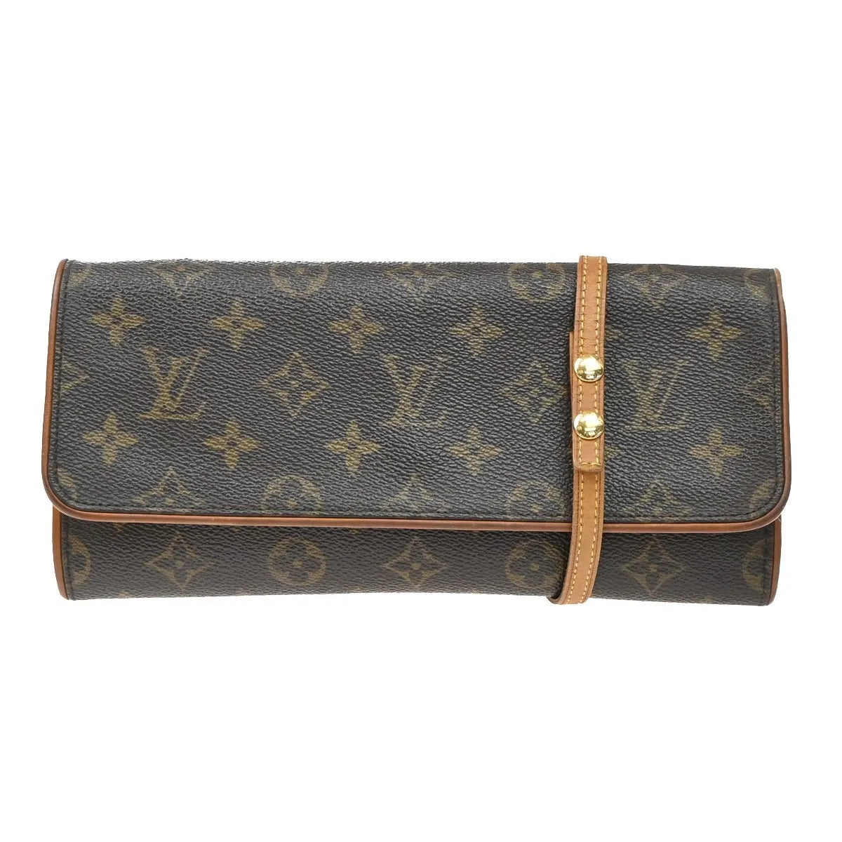 Louis Vuitton Twin Monogram, Brown, Canvas, Clutch