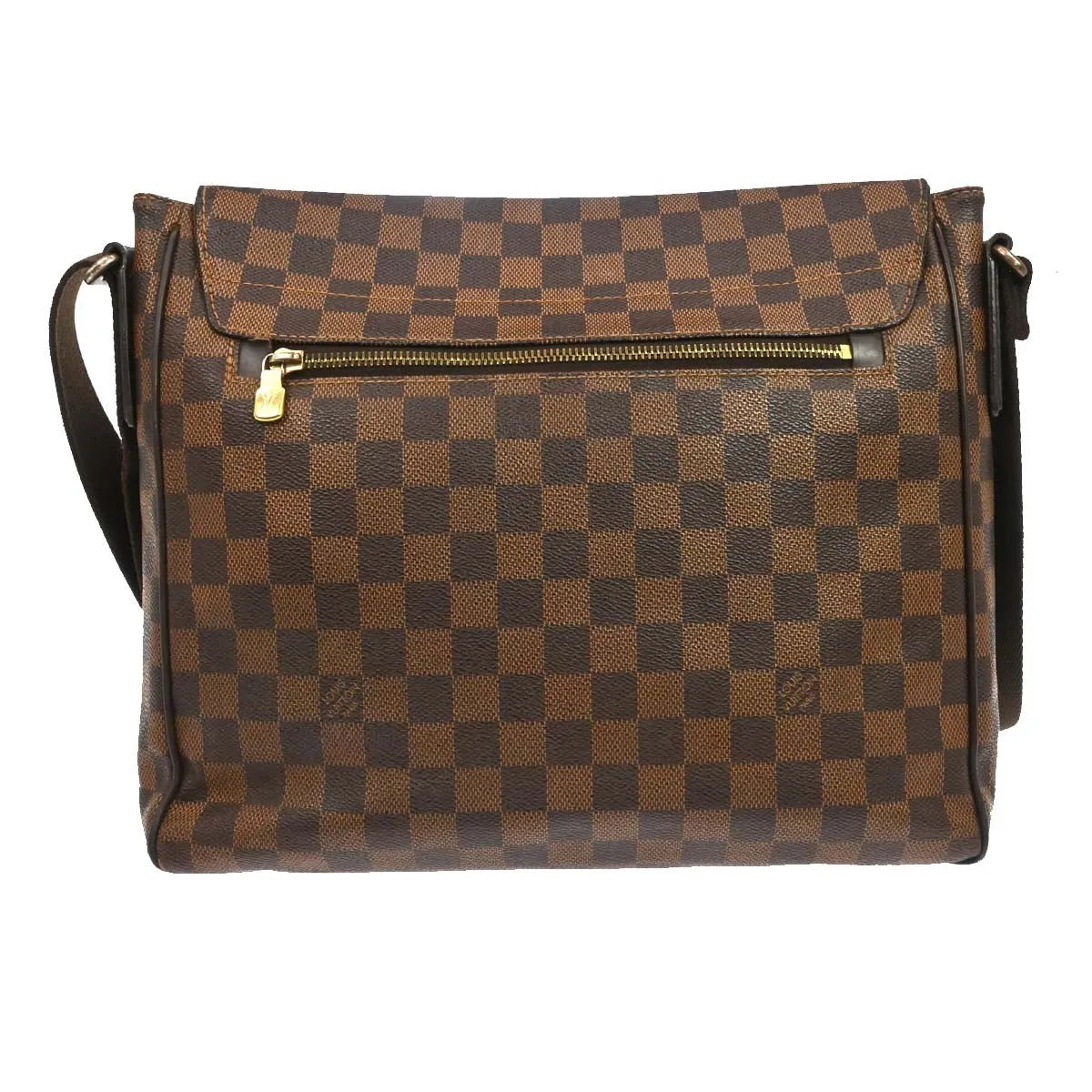 Louis Vuitton District Messenger Damier, Brown, Canvas, Shoulder Bag