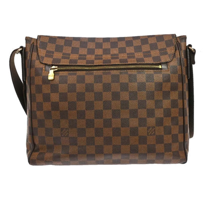 Louis Vuitton District Messenger Damier, Brown, Canvas, Shoulder Bag