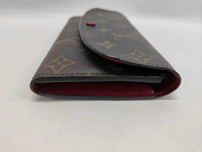 Louis Vuitton Emilie Monogram Canvas, Brown, Canvas, Wallet