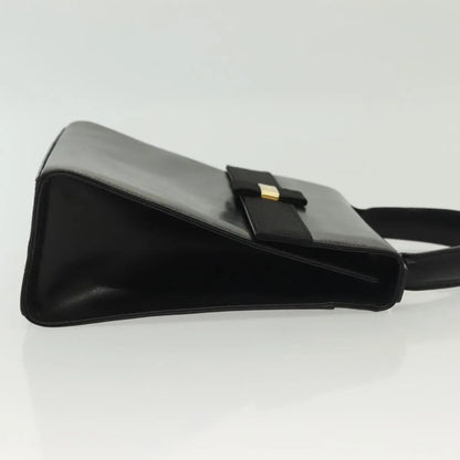 Salvatore Ferragamo Vala Leather, Black, Leather, Handbag