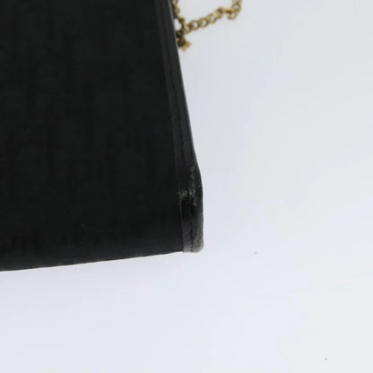 Christian Dior Vintage Trotter Canvas, Black, Canvas, Shoulder Bag