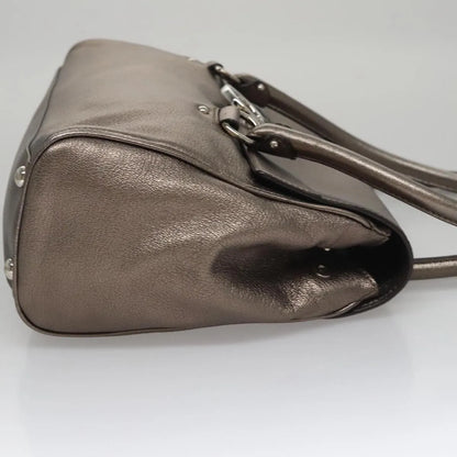 Salvatore Ferragamo Sofia Satchel Leather, Silver, Leather, Handbag