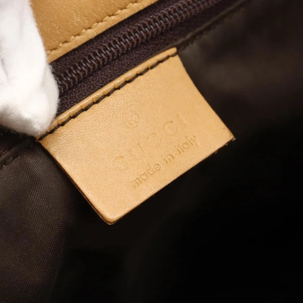 Gucci Vintage Bucket Shopping Tote GG Canvas, Beige, Canvas, Tote Bag