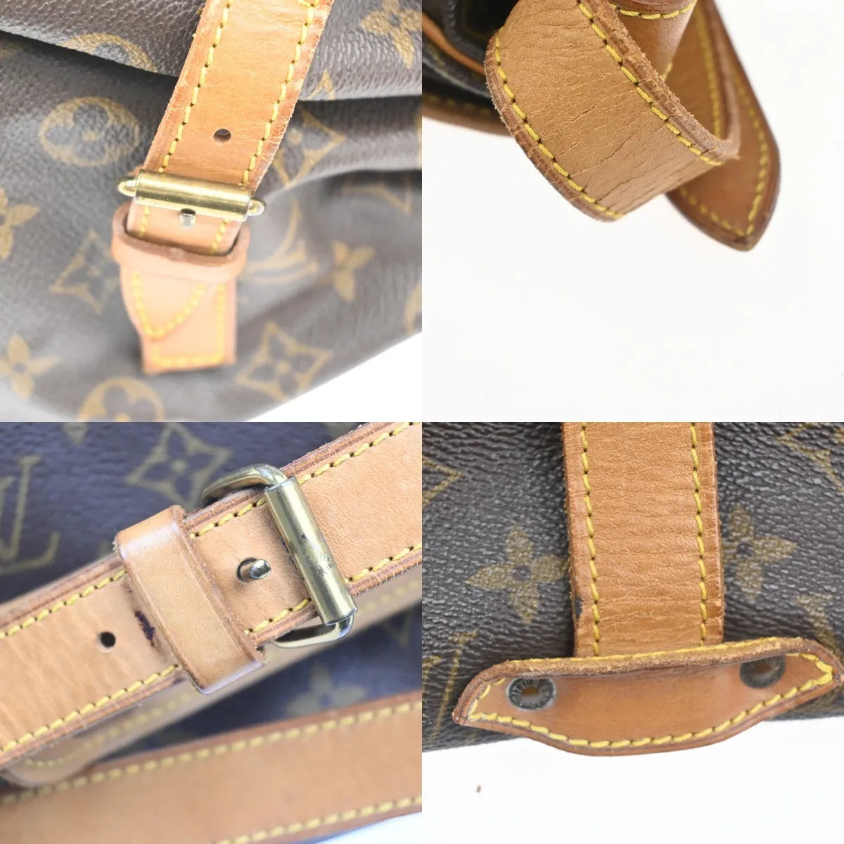 Louis Vuitton Saumur Monogram Canvas, Brown, Canvas, Shoulder Bag