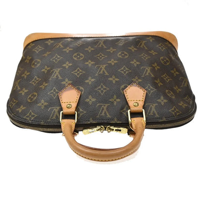 Louis Vuitton Alma Monogram, Brown, Canvas, Handbag