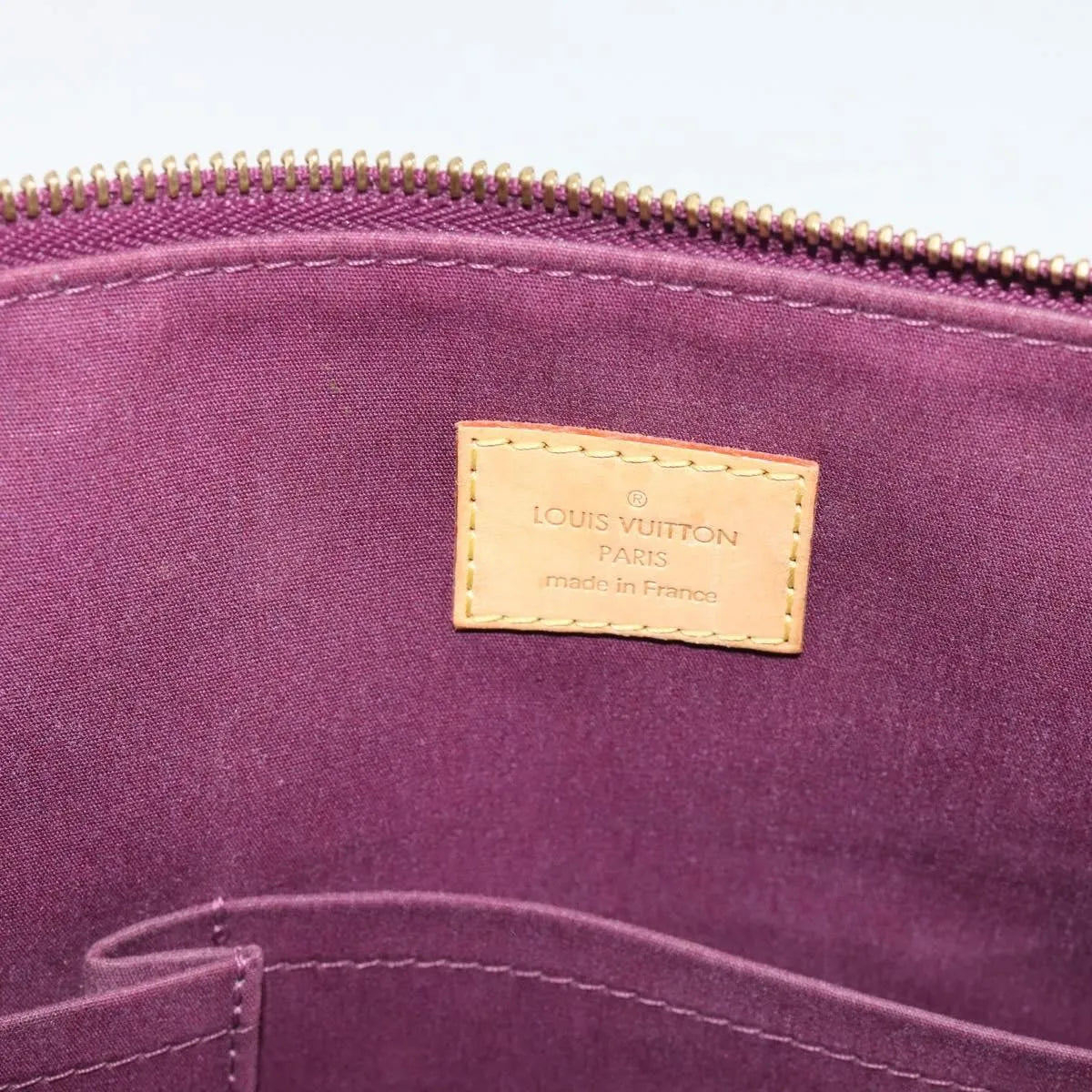 Louis Vuitton Bellevue Monogram Vernis, Purple, Patent Leather, Tote Bag
