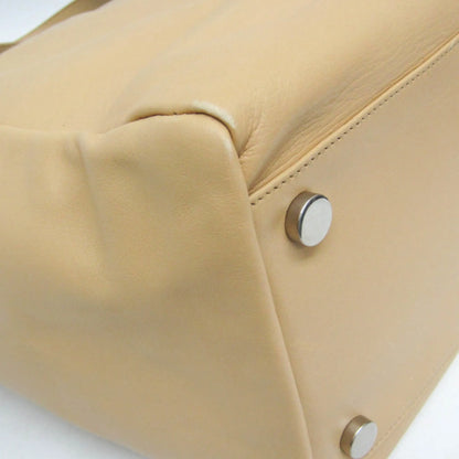 Saint Laurent Reversible East West Shopper Tote Leather, Beige, Leather, Tote Bag