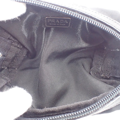 Prada Padded Zip Belt Tessuto, Black, Nylon, Clutch