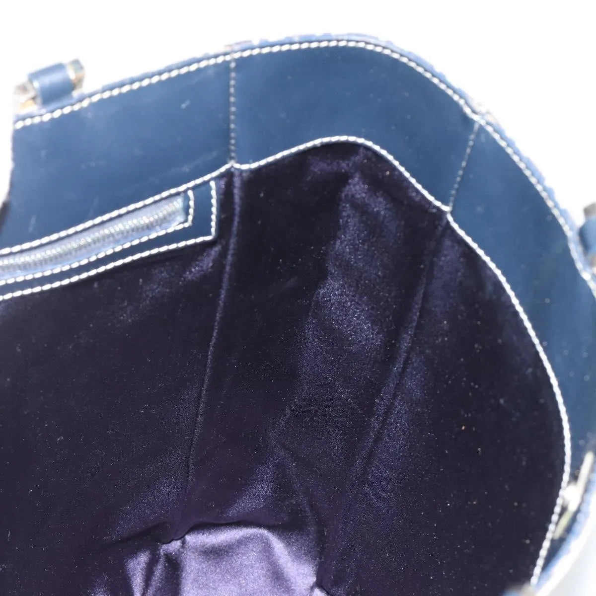 Fendi Vintage Tote Zucchino Canvas, Navy, Canvas, Tote Bag