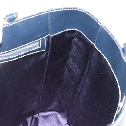 Fendi Vintage Tote Zucchino Canvas, Navy, Canvas, Tote Bag