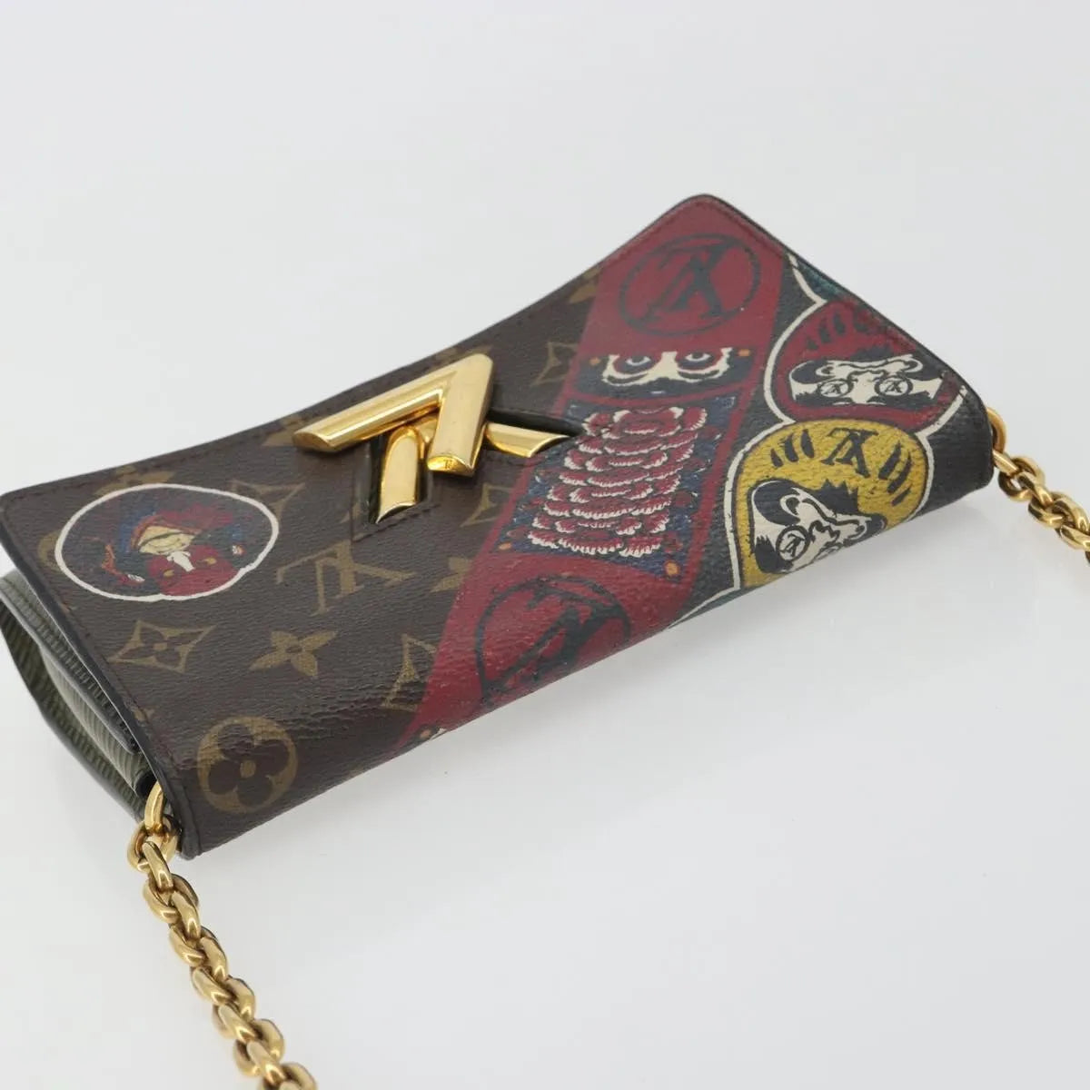 Louis Vuitton Twist Monogram Leather, Multicolour, Canvas, Clutch
