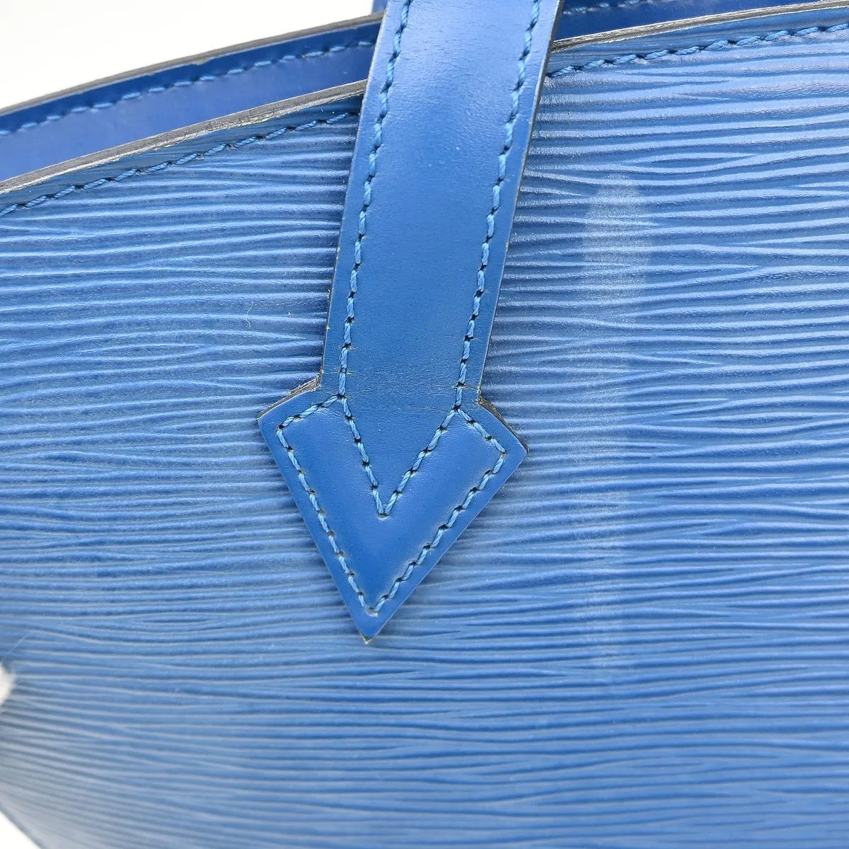 Louis Vuitton Saint Jacques Epi Leather, Blue, Leather, Handbag