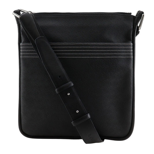 Loewe Repeat Anagram Canvas, Black, Canvas, Shoulder Bag