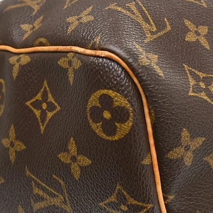 Louis Vuitton Keepall Monogram, Brown, Canvas, Travel Bag