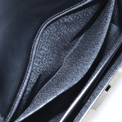 Versace Vintage Clutch Leather, Black, Leather, Clutch