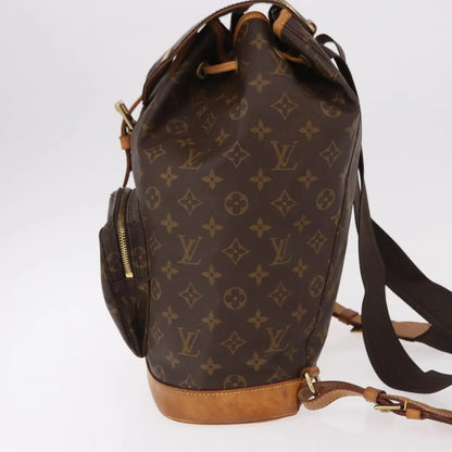 Louis Vuitton Montsouris Monogram, Brown, Canvas, Backpack