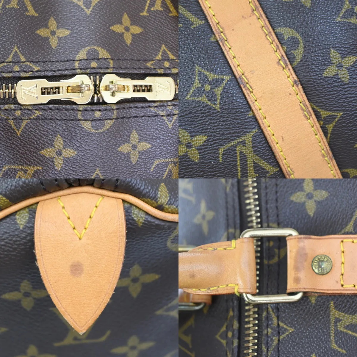 Louis Vuitton Keepall Monogram, Brown, Canvas, Travel Bag