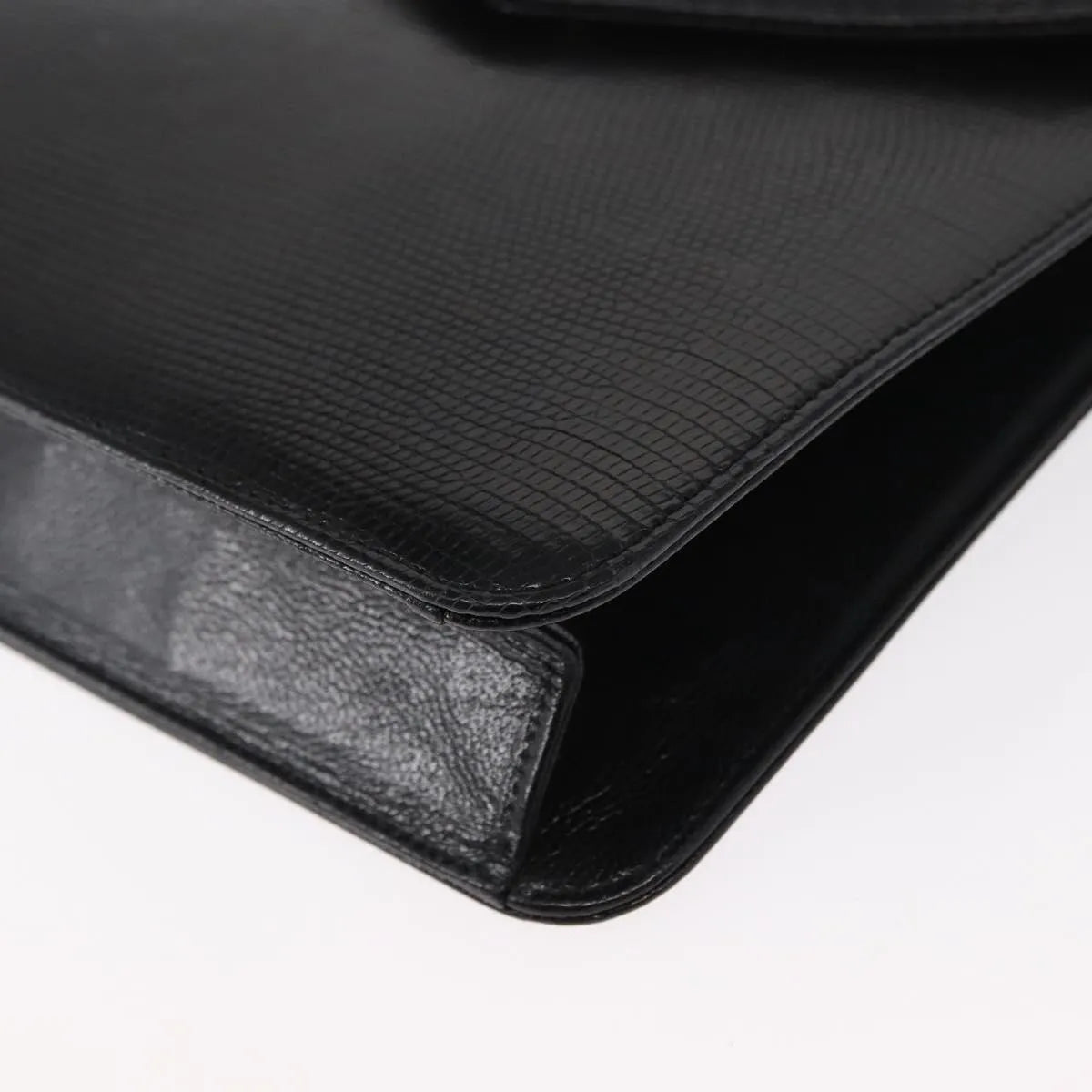 Saint Laurent Vintage Leather, Black, Leather, Shoulder Bag