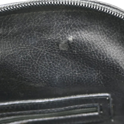 Fendi Vintage Dome Satchel Leather, Black, Leather, Handbag