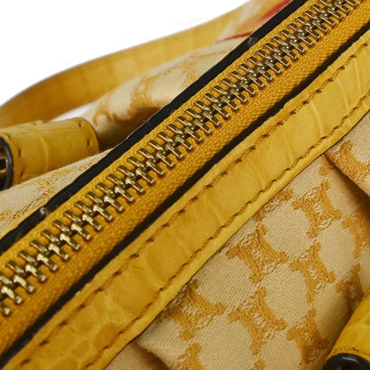 Celine Handbag Canvas, Yellow, Canvas, Handbag