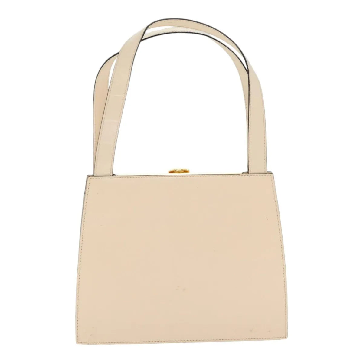 Celine vintage Leather, Ecru, Leather, Handbag