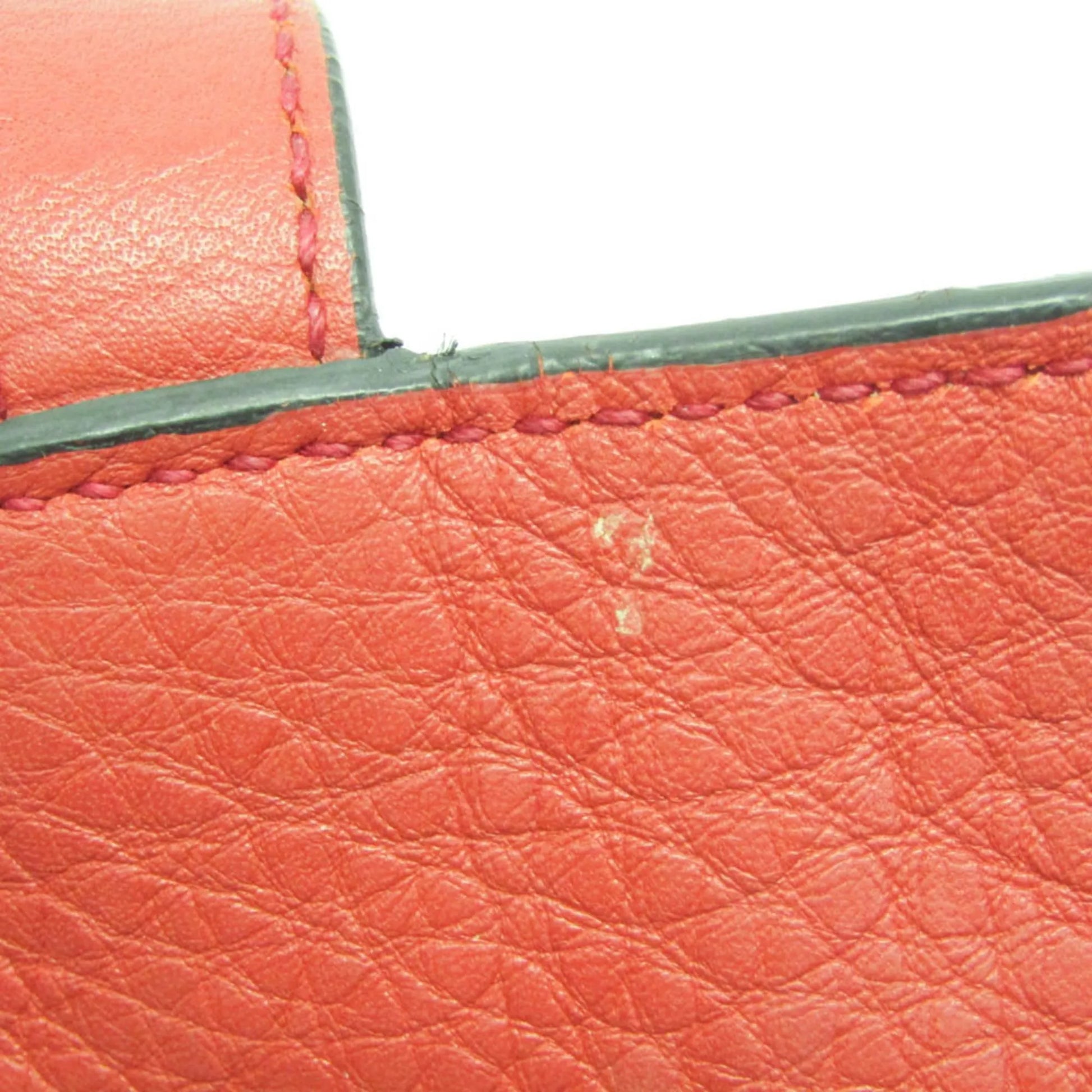 Prada Vintage Tote Leather, Red, Leather, Tote Bag