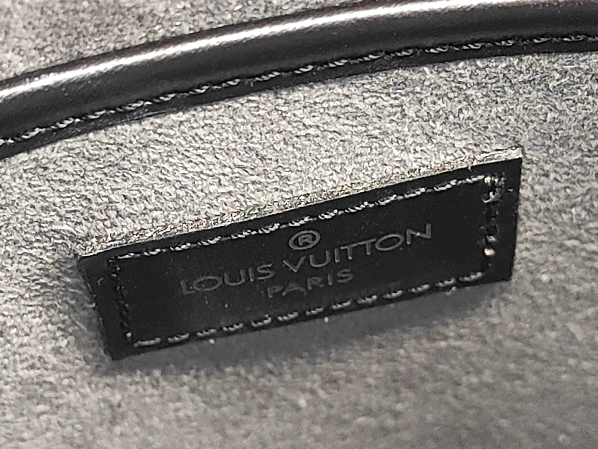 Louis Vuitton Demi Lune Tote Epi Leather, Black, Leather, Handbag