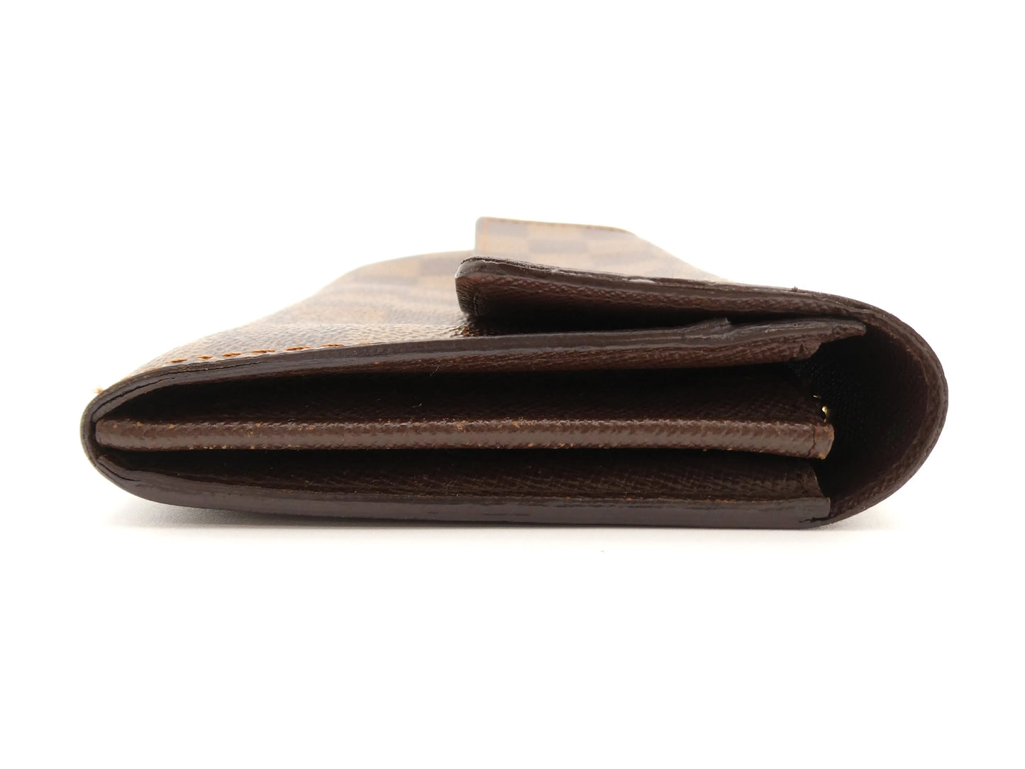 Louis Vuitton Portefeuille Sarah Damier, Brown, Canvas, Wallet