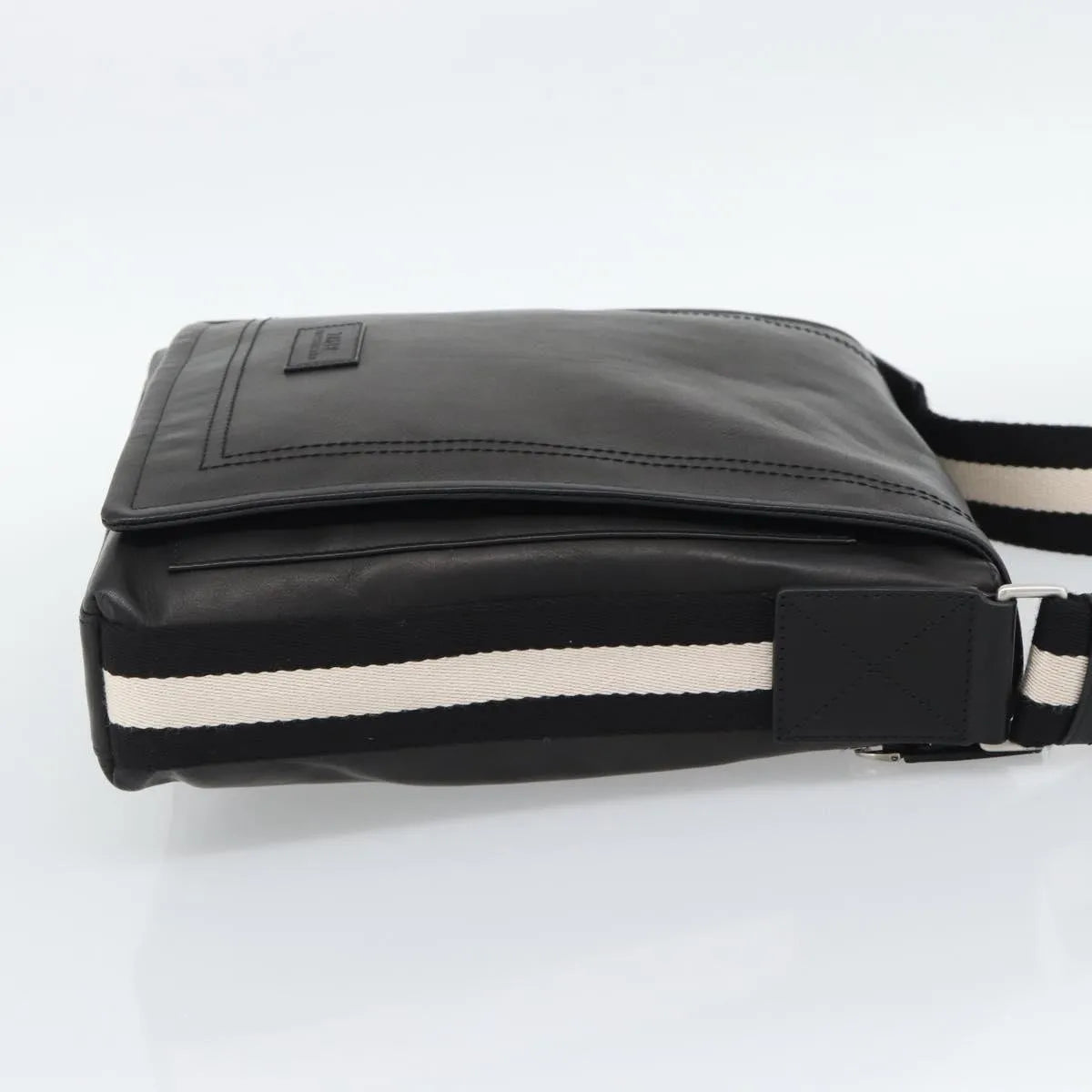 Bally Vintage Leather, Black, Leather, Shoulder Bag